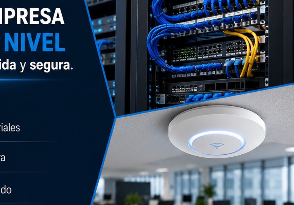 Infraestructura de red, rack y conectividad empresarial